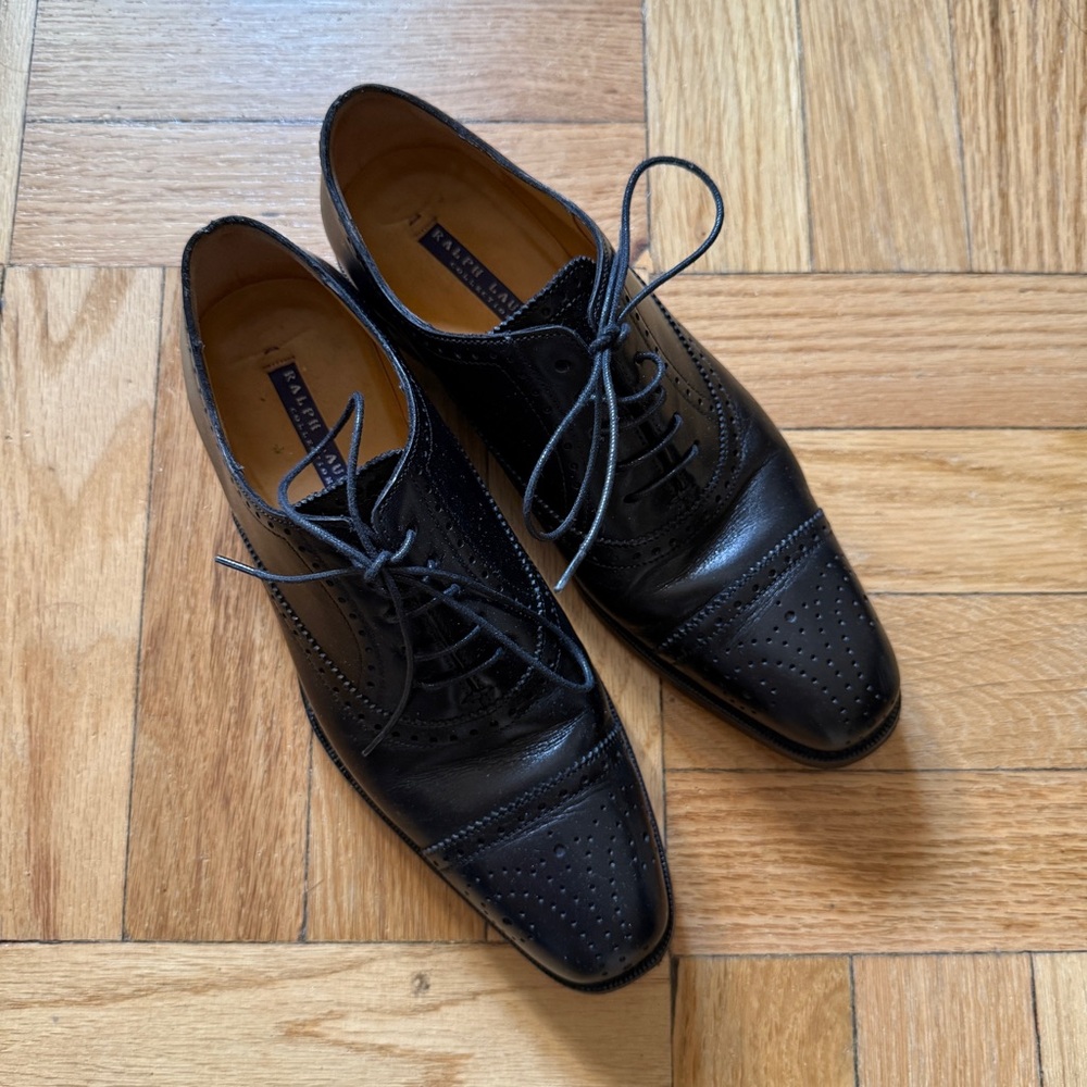 Ralph Lauren Collection Black Oxfords